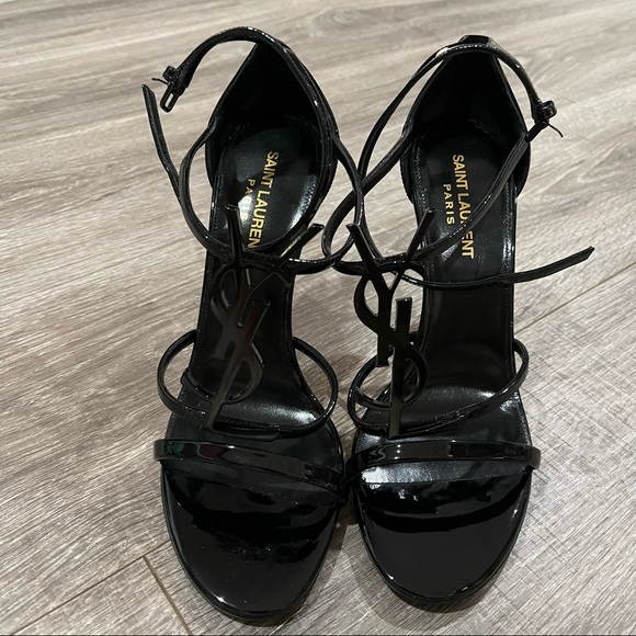 Saint Laurent Cassandra Strappy Sandals - Picture 4 of 9